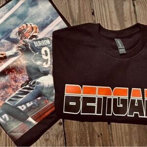 Adult Black Bengals - Burrow Graphic T-Shirt